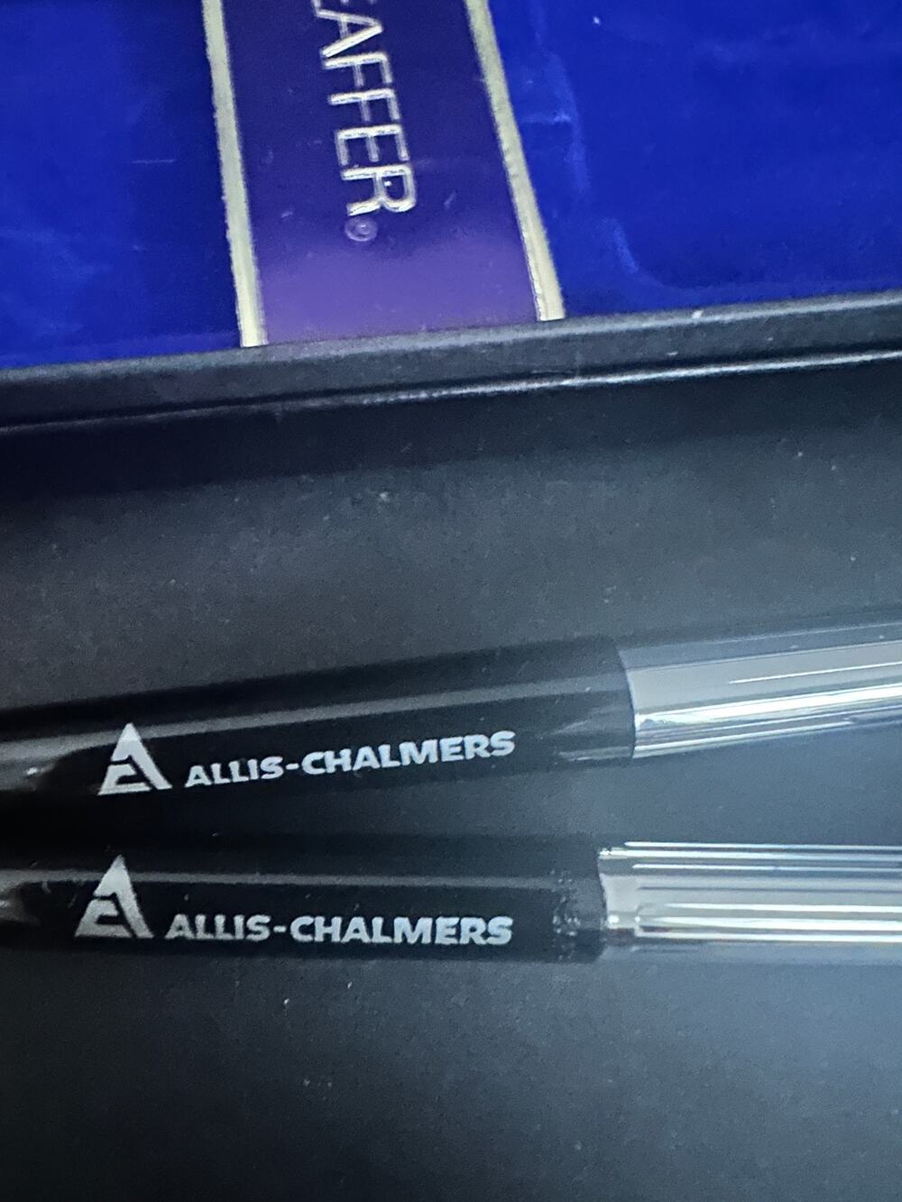 NOS Sheaffer Ballpoint Pen and Mechanical Pencil Set; Allis Chalmers; Black